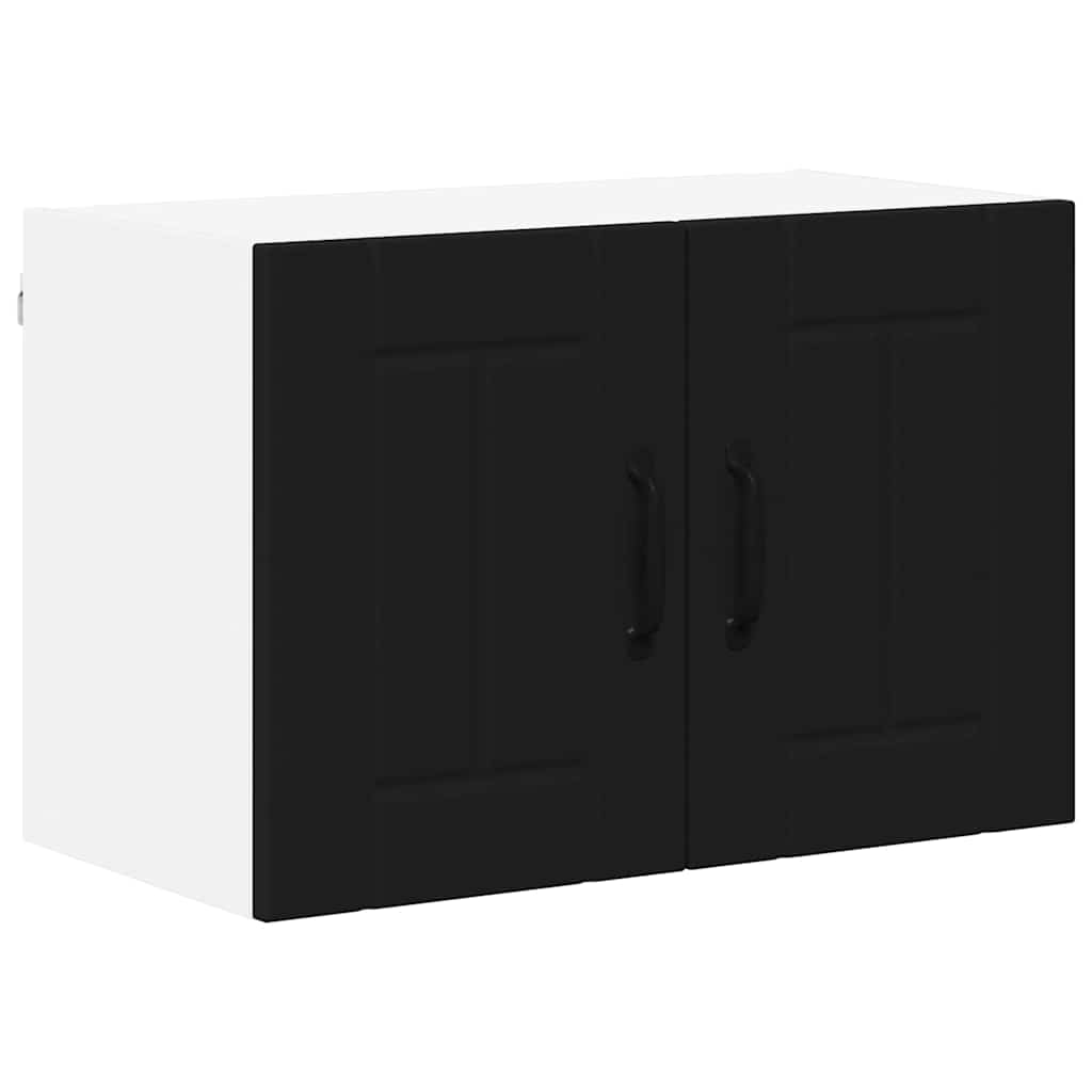 Küchenhängeschrank 2 pcs Schwarz 60 x 31 x 40 cm Holzwerkstoff